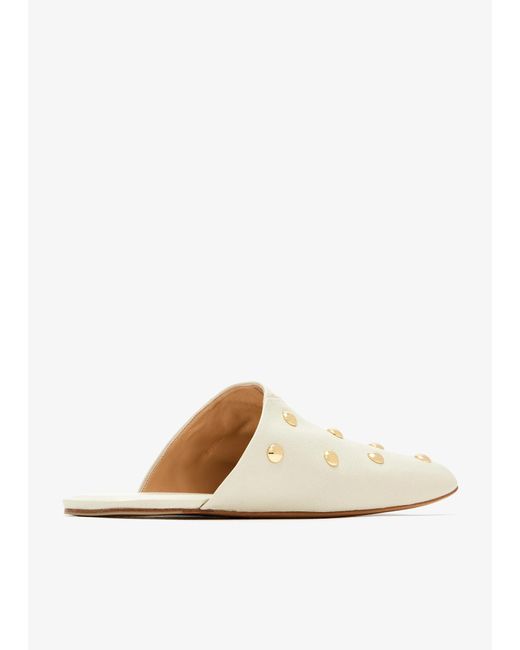Chloé White Rita Mules