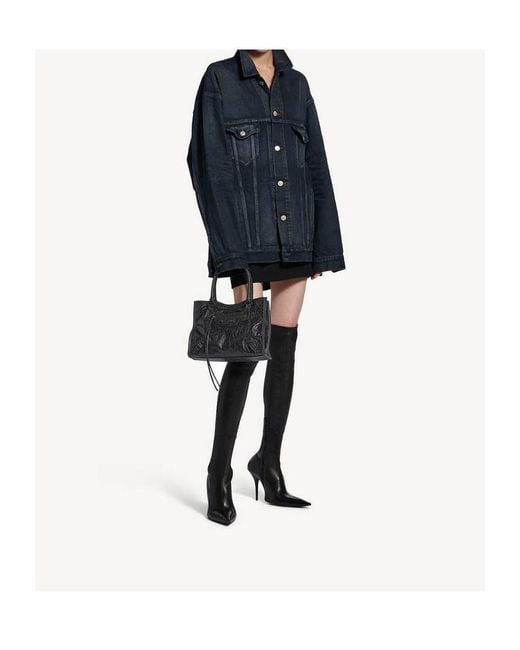 Balenciaga Black Le City Mini Leather Tote Bag