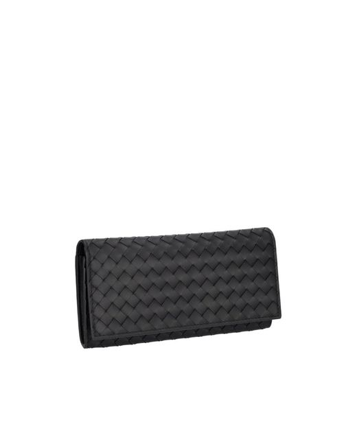 Bottega Veneta Black Folding Wallet for men