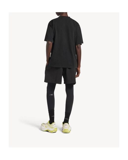 Balenciaga Black Graphic Print T-Shirt for men