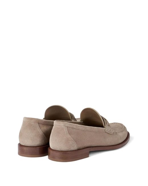 Brunello Cucinelli Brown Twisted Slip-On Loafers for men