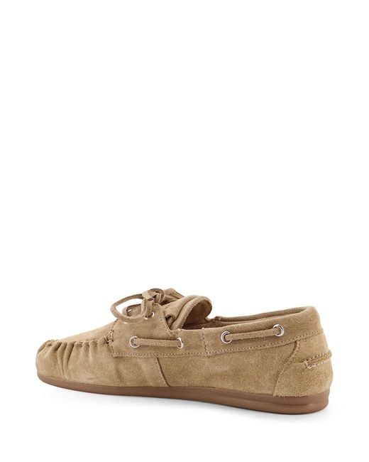 Alohas Brown Rowan Lace-Up Loafers