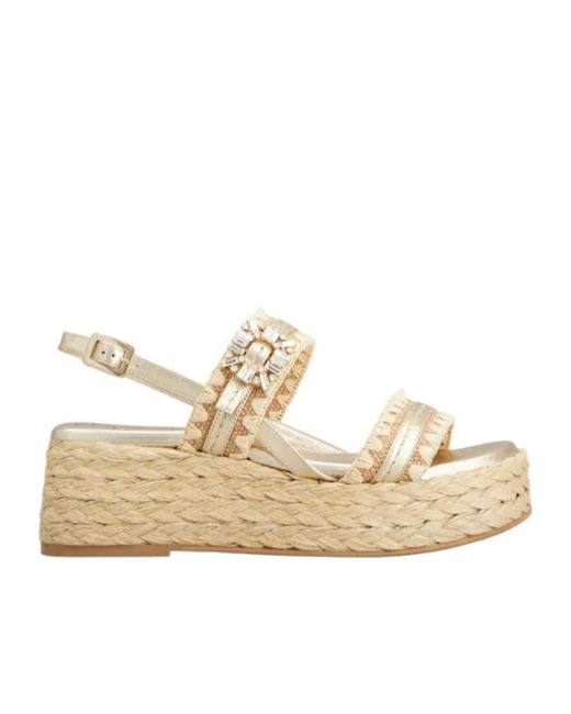 Roger Vivier Natural Wedge Sandals