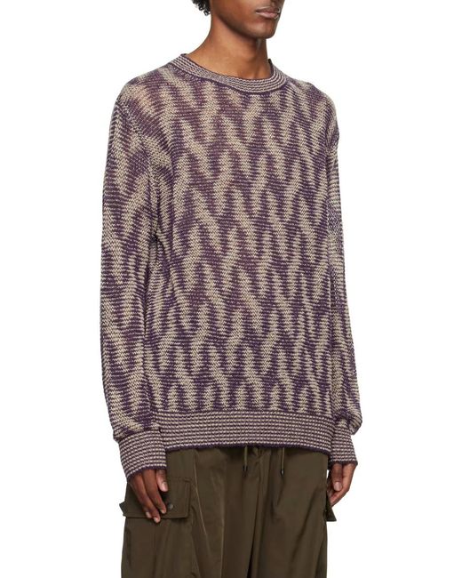 Dries Van Noten Brown Long-Sleeved Sweater for men