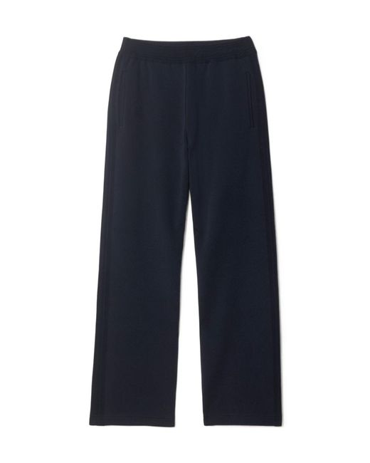 Burberry Blue Knitted Track Pants for men