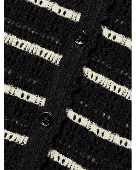 Doen Black Long-Sleeved Cardigan