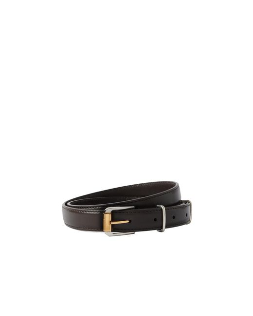 The Row White Leather Belt