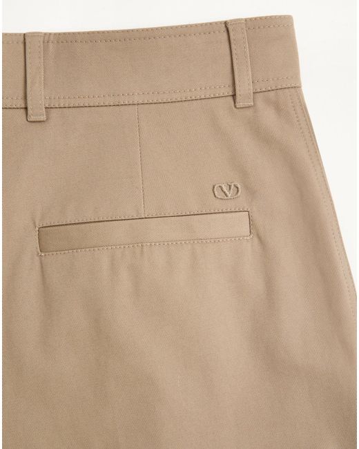 Valentino Natural Button Detailed Pleated Pants for men
