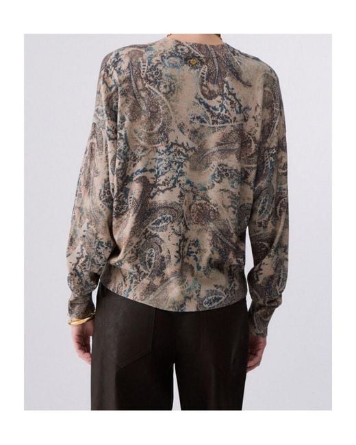 Liu Jo Gray V-Neck Sweater