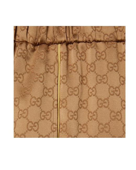 Gucci Natural Satin Short Shorts