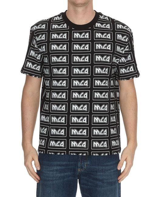 McQ Alexander McQueen Black Full Of Mcq Short-Sleeved T-Shirts for men