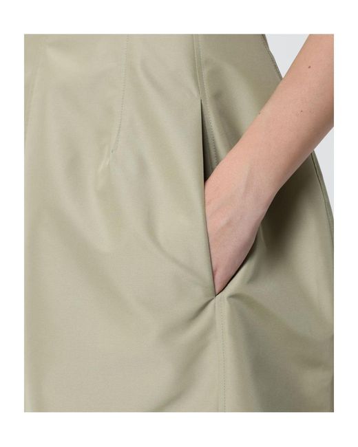 Jil Sander Green Sleeveless Panelled Midi Dress