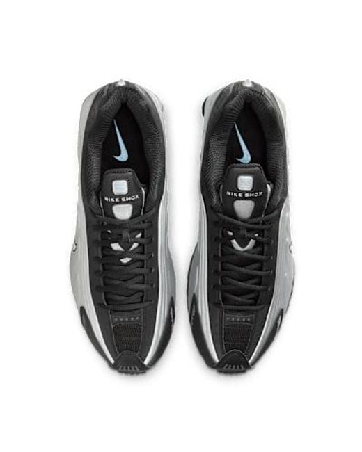 Nike Black Shox R4 Lace-Up Sneakers for men