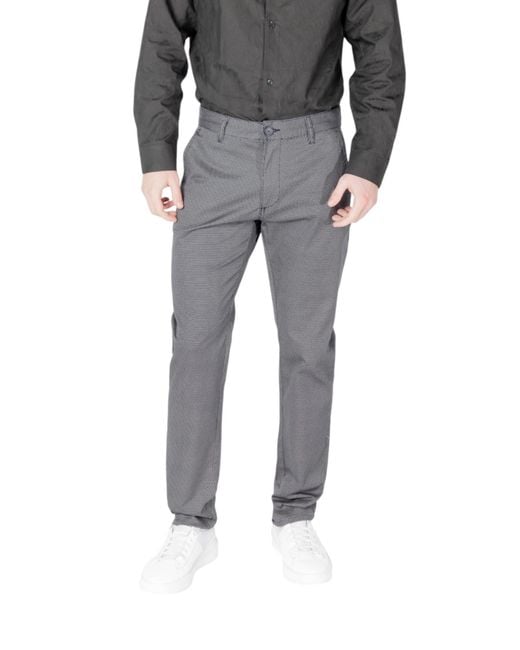 ARMANI EXCHANGE Gray Belt Loop Casual Pants for men