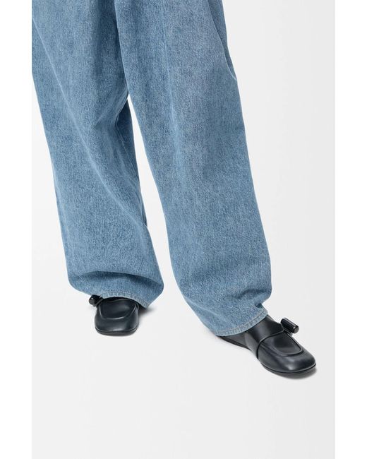 Loewe Black Toggle Loafers