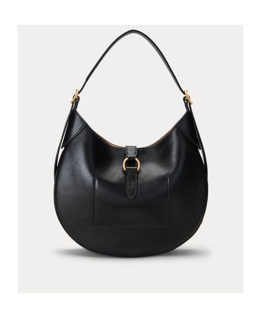 Polo Ralph Lauren Black Small Polo Id Strapped Shoulder Bag