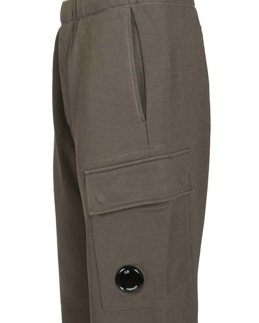 C P Company Gray Metropolis Series Diagonal Track Pants for men