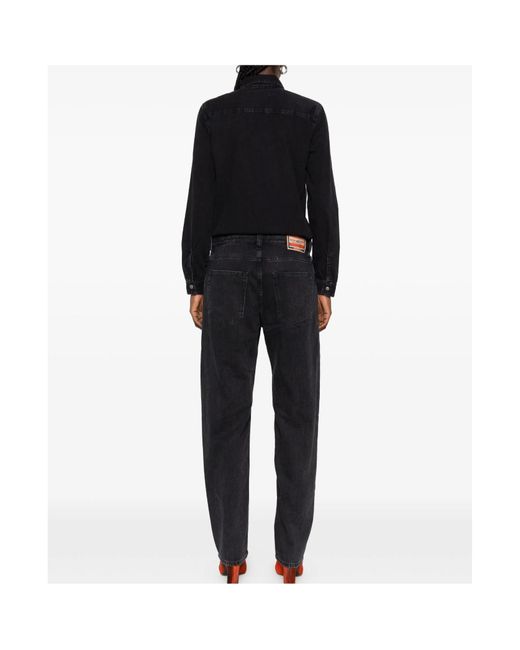 DIESEL Black Button-Fastening Jumpsuit