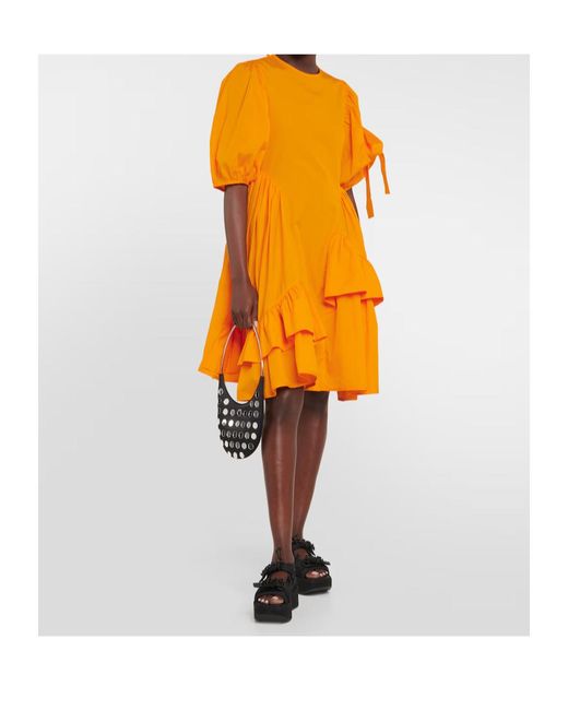 CECILIE BAHNSEN Yellow Round Neck Dress