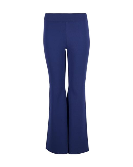 Stella McCartney Blue Flared Knitted Trousers