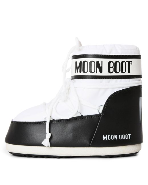 Moon Boot White Simple Low-Top Shoes