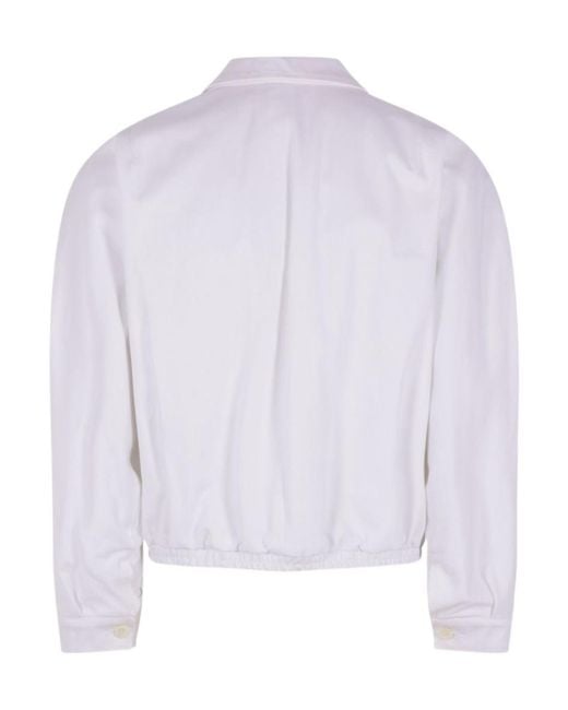 Magliano Blue Logo Patch Zip-Up Jacket for men