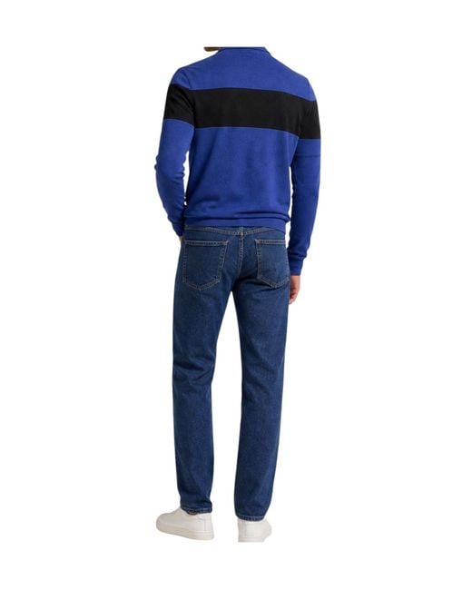 ARMANI EXCHANGE Blue Pullover Viscose Blend for men