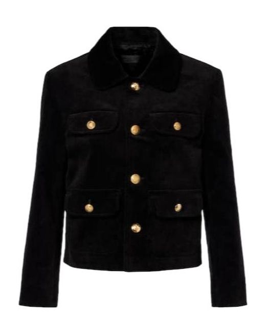 Nili Lotan Black Button-Down Casual Jacket