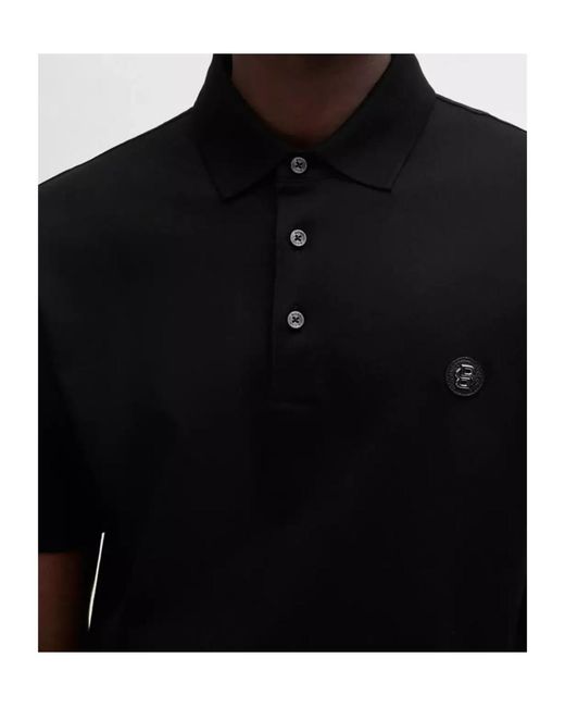 Boss Black Boss Double-Monogram Patch Polo Shirt for men