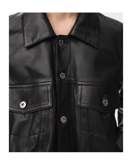 Loewe Black Button-Up Cropped Jacket