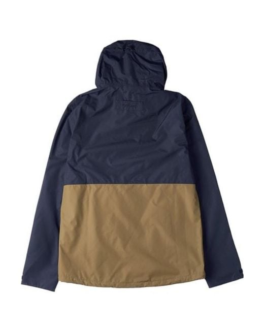 Barbour Blue Logo-Embroidered Hooded Jacket for men