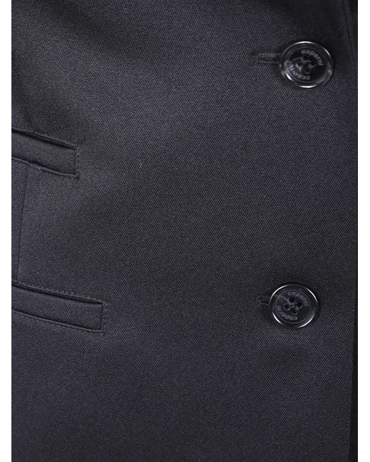 Coperni Blue Hybrid Rib Tailored Jacket
