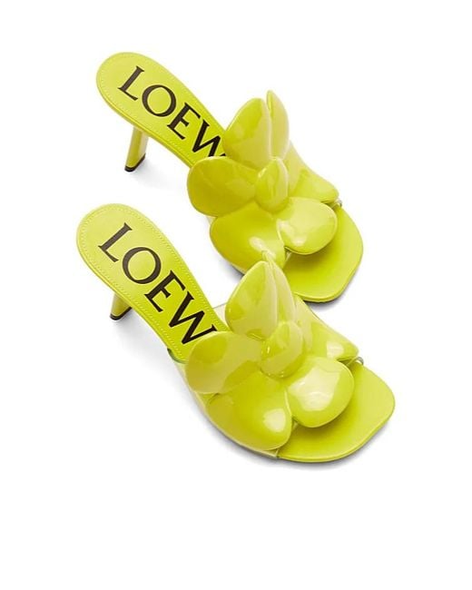 Loewe Yellow Petal Flower Sandal