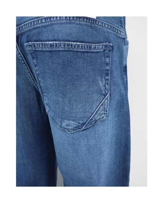 3x1 Blue Charlie Cuffed Wide-Leg Jeans