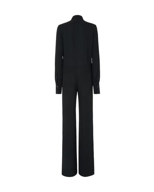 Fendi Black Silk Cady Jumpsuit