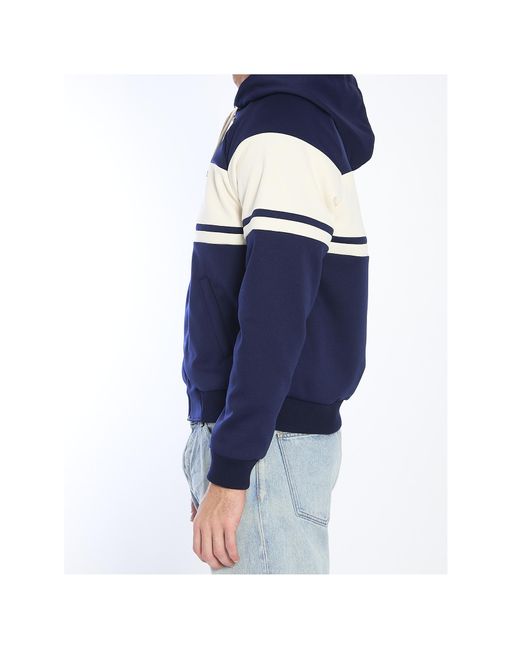 Céline Blue Hooded Tracksuit Jacket for men