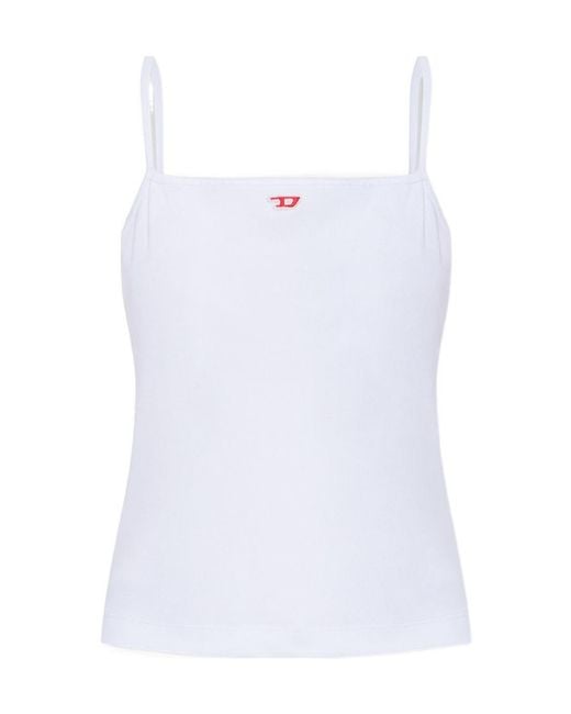 DIESEL White Logo Vest