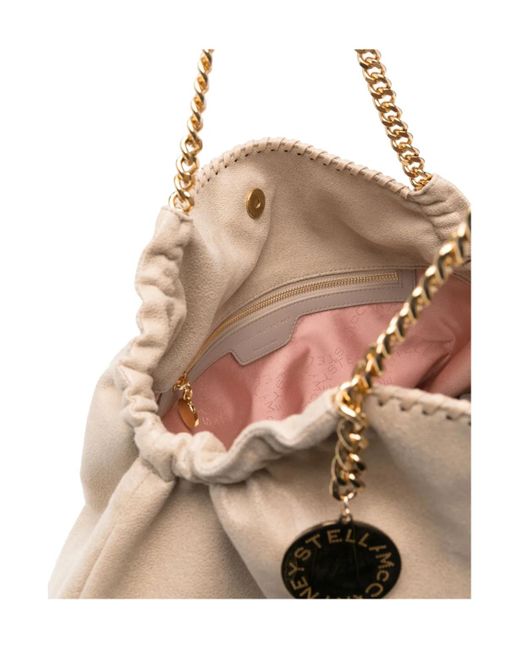 Stella McCartney Natural Chain-Linked Top Handle Bag