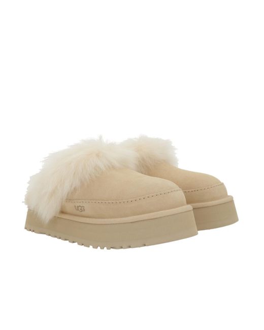 Ugg Natural Disquette Chalet Slip-On Mules