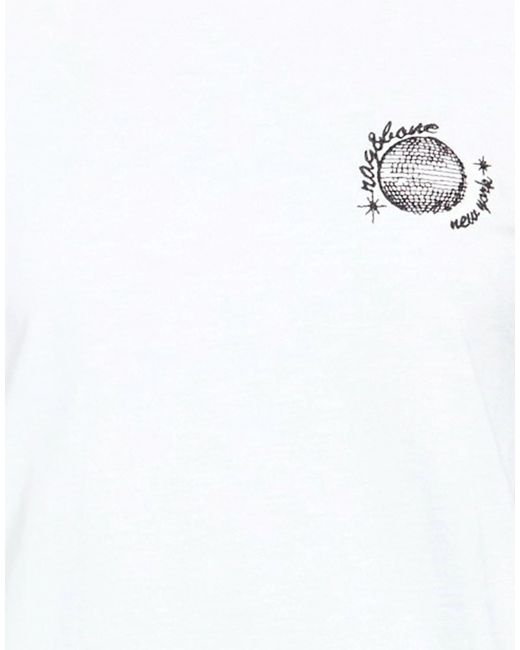 Rag & Bone White Solid-Color Short-Sleeved T-Shirt