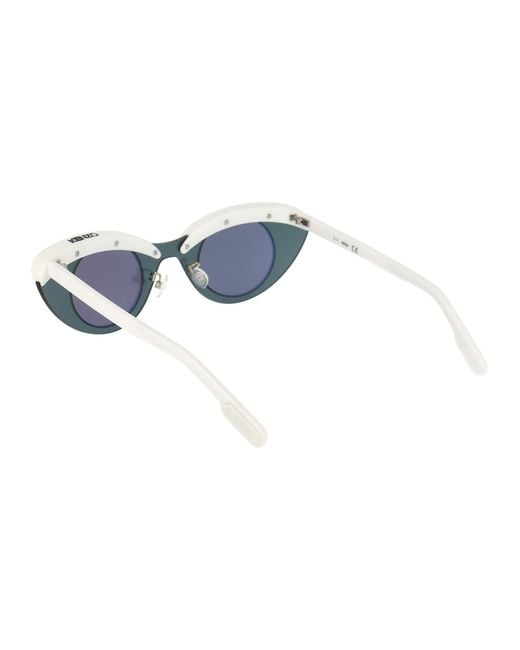 KENZO White Logo Sunglasses for men