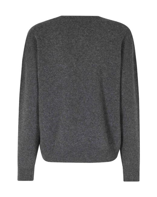 FEDERICA TOSI Gray Fringed Sweater