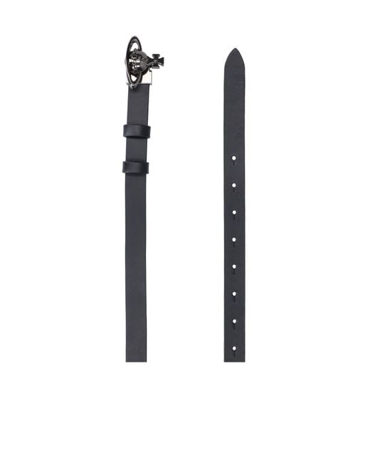Vivienne Westwood White Orb Buckle Belt