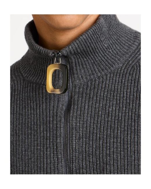 J.W. Anderson Blue Jw Anderson Half Zip Knitted Sweater for men