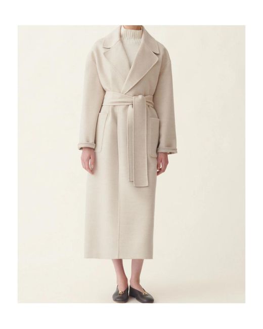 Fabiana Filippi Natural Double Wool Coat