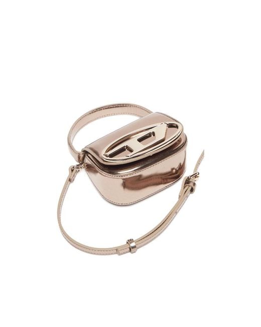 DIESEL Metallic 1Dr-Xs-S Iconic Mirrored Mini Crossbody Bag