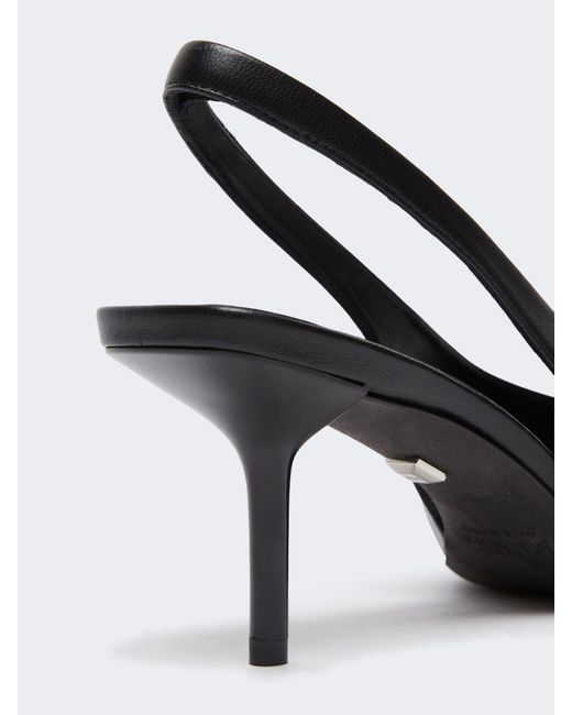 Max Mara Black Pointed-Toe High-Heeled Sandals