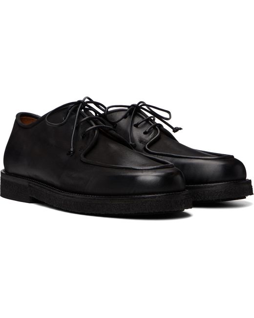 Marsèll Black Moccar Derby Shoes for men