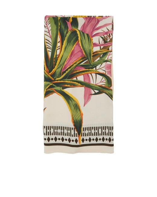 Blumarine Multicolor Floral Print Scarf
