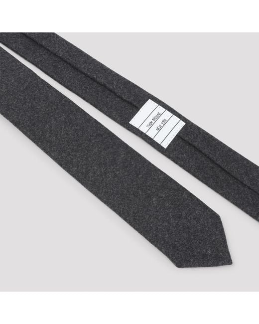 Thom Browne White Classic Tie for men